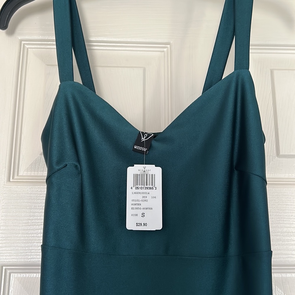 Emerald body con dress